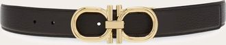 Ferragamo Uomo Cintura reversibile e regolabile Gancini Marrone