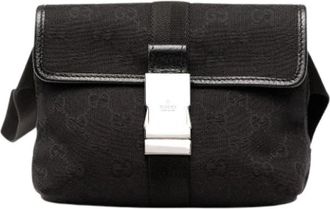 Gucci Pre-owned Belt Bag - Dames - Vintage Heuptassen - Zwart - ONE Size - Vintage
