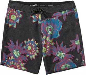 Roark Womens Polyester Boardshorts In Aurora Flora Black