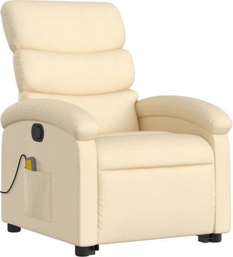 vidaXL Vidaxl - Silla De Masaje Reclinable De Pie De Tela Color Crema