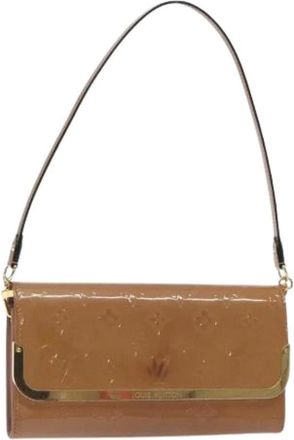 Louis Vuitton Pre-owned Shoulder Bags, female, Beige, Size: ONE SIZE Pre-owned Vintage Patent Leather Shoulder Bag