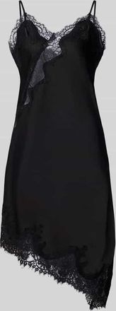 Neo Noir Neo Noir Kleid aus Satin mit Spitze Modell Sorelle in Black, Größe 34