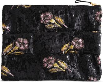 La DoubleJ Clutch met ruches - Bruin