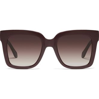 Quay Icy 52mm Polarized Square Sunglasses in Espresso/Brown at Nordstrom Rack