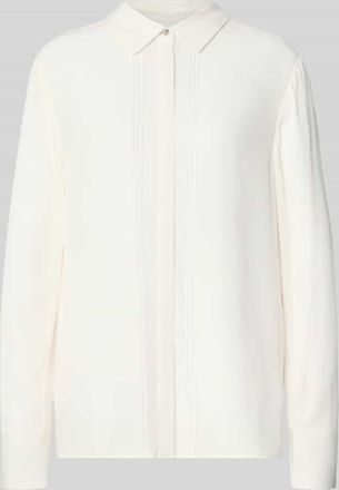 Comma Relaxed Fit Hemdbluse aus reiner Viskose in Offwhite, Gr&ouml;&szlig;e 34