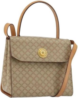 Celine Pre-owned Vintage Hand Bag - unisex - Vintage Handtas - Beige - ONE Size - Leer - Vintage