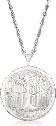 Ross-Simons Sterling Silver Tree Of Life Locket Necklace