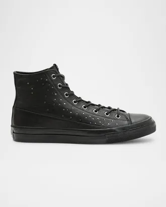 John Varvatos Men & apos;s Vulc Studded Leather Mid-Top Sneakers