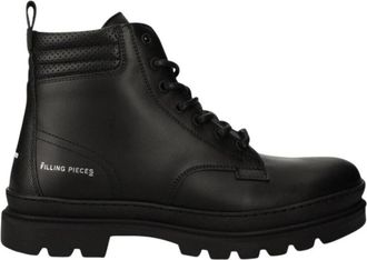 Filling Pieces Schoenen > Laarzen > Veterlaarzen - Heren - Veterlaarzen - Zwart - 42 EU - Leer - Schoenen