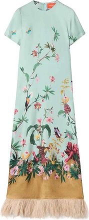 La DoubleJ Swing Dress With Feathers