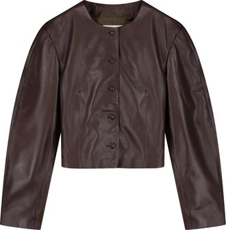 Fab By Fabienne Chapot Danni Jacket - Dames - Zomerjassen - Bruin - M - Leer - Jassen