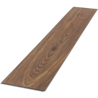 ML Design Ml-design - Suelo De Vinilo Pvc Instalaci&oacute;n Mediante Sistema De Click 7 Lamas Vin&iacute;licas De Aspecto Madera Marr&oacute;n 122 X 18 Cm Grosor 4,2 Mm, 1,54m&sup2; Ant
