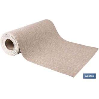 cofan Rollo De Alfombra Vin&iacute;lica Con Efecto Jaspeado Beige 84% Vinilo 16% Poli&eacute;ster 52 Cm X 20 M