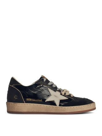 Golden Goose Ball Star Black Leather Sneakers