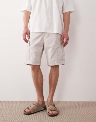 Levi's Carrier - Pantaloncini cargo color pietra chiaro-Neutro