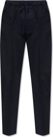 Lanvin Broek met stiksels op de pijpen - Heren - Straight fit broeken - Blauw - L - Katoen - Broeken