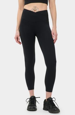 Sweaty Betty 7/8 Wrap Waist Leggings in Black at Nordstrom, Size Xx-Large