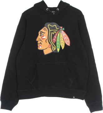 47 Brand Burnside Hood - Heren - Hoodies - Zwart - S - Katoen - Hoodies & sweatvesten