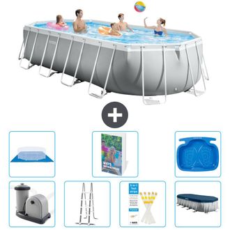 Intex Piscina Prism Frame Oval - 610x305x122 Cm - 8-piezas S662