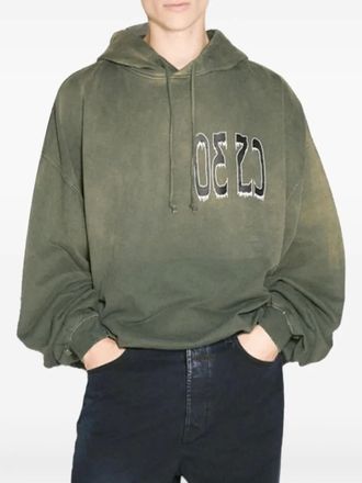 032c Felpa Spliced Bubble con cappuccio - Verde