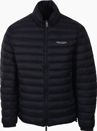 A|X Armani Exchange Mens ARMANI EXCHANGE WOVEN DOWN JACKET DEEP NAVY - Size: 44