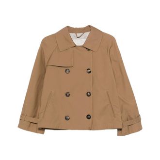Max Mara Trench Coats, female, Brown, Size: M Trench Coats