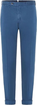 Pantaloni Torino Marineblauwe broek - Heren - Slim Fit Broeken - Blauw - XL - Katoen - Broeken