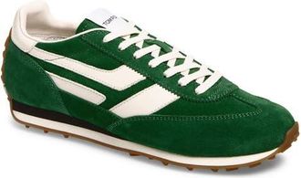 Tom Ford Mick Mixed Media Sneaker in Emerald/Amber at Nordstrom, Size 10Us