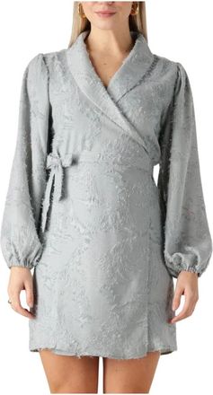 Notre-V Kleedjes, Dames, Blauw, S, Polyester, Lichtblauwe Mini Jurk Nv-Fortune