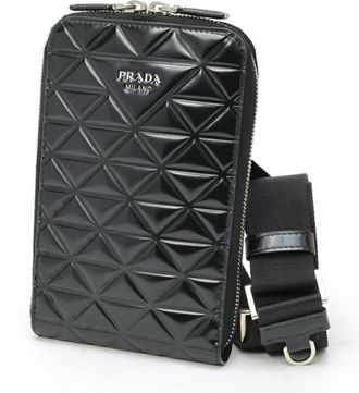 Prada Black Patent Leather Pouch (Pre-Owned)