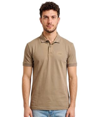 HUGO BOSS Beige Shirt Collar Polos