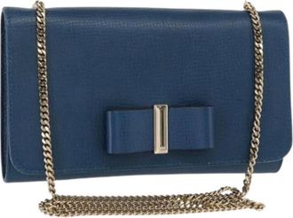 Chlo&eacute; Pre-owned Cross Body Bags, female, Blue, Size: ONE SIZE Pre-owned Vintage shoulder bag