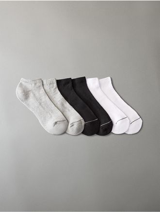 Calvin Klein Mens Classic 6-Pack No Show Socks - Multi