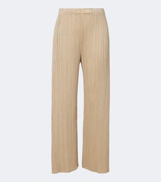 Pleats Please Issey Miyake Pantalones anchos Monthly Colors: October plisados