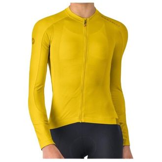 Castelli Espresso 2 Long Sleeve Jersey Velotrikot f&uuml;r Damen | gelb