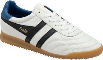 Gola Stadium Low Top Sneaker in White/Black/Marine Blue at Nordstrom, Size 10.5