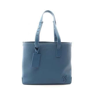 Louis Vuitton Blue Leather Handbag Tote Bag (Pre-Owned)