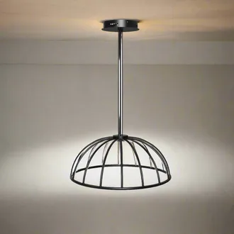 CGC Lighting Paraplu 2 Black 60cm Hemisphere LED Ceiling Pendant