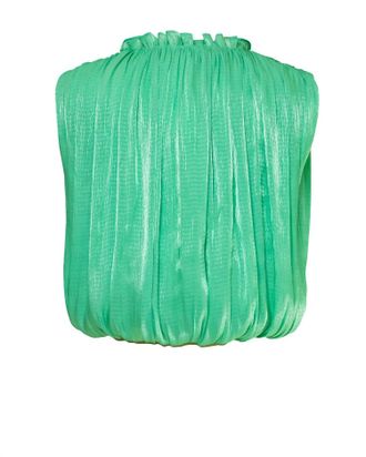 Current Air Womens Sleeveless Shirred Top In Green