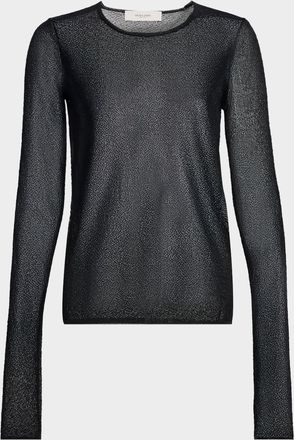 Golden Goose Nella Journey Slim Semi-Sheer Top