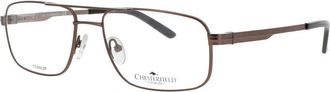 Chesterfield Unisex Brown Rectangular Eyeglass Frames Ch-866/T