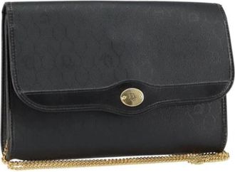 Dior Pre-owned Vintage Honeycomb Flap Crossbody Bag - Dames - Vintage Schoudertas - Zwart - ONE Size - Leer - Vintage