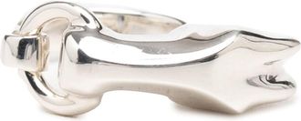 Herm&egrave;s Silver 925 Band Ring (Pre-Owned)