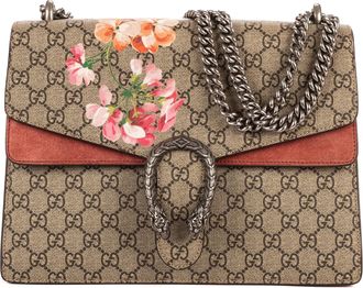 Gucci Pre-owned Womens Blooms Dionysus Medium Shoulder Bag - Beige - One Size