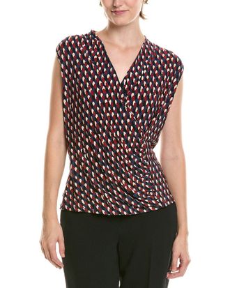 Anne Klein Faux Wrap Top