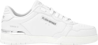 Plein Sport Schoenen, unisex, Wit, 46 EU, Polyester, Low-Top Sneakers Tiger. X