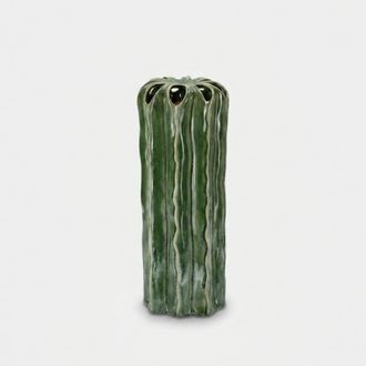 Mauro Ferretti Jarr&oacute;n Decorativo De Cer&aacute;mica De Mesa Cactus Tall 31
