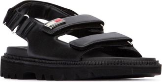 Tommy Hilfiger Womens Sandal Black Polyurethane Polyester Pes