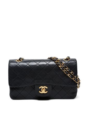 Chanel 1989-1991 kleine Classic schoudertas - Zwart