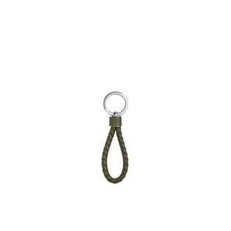 Bottega Veneta Intreccio Key Ring - male - Bottega Veneta - Keychains - Black - ONE SIZE - Accessories
